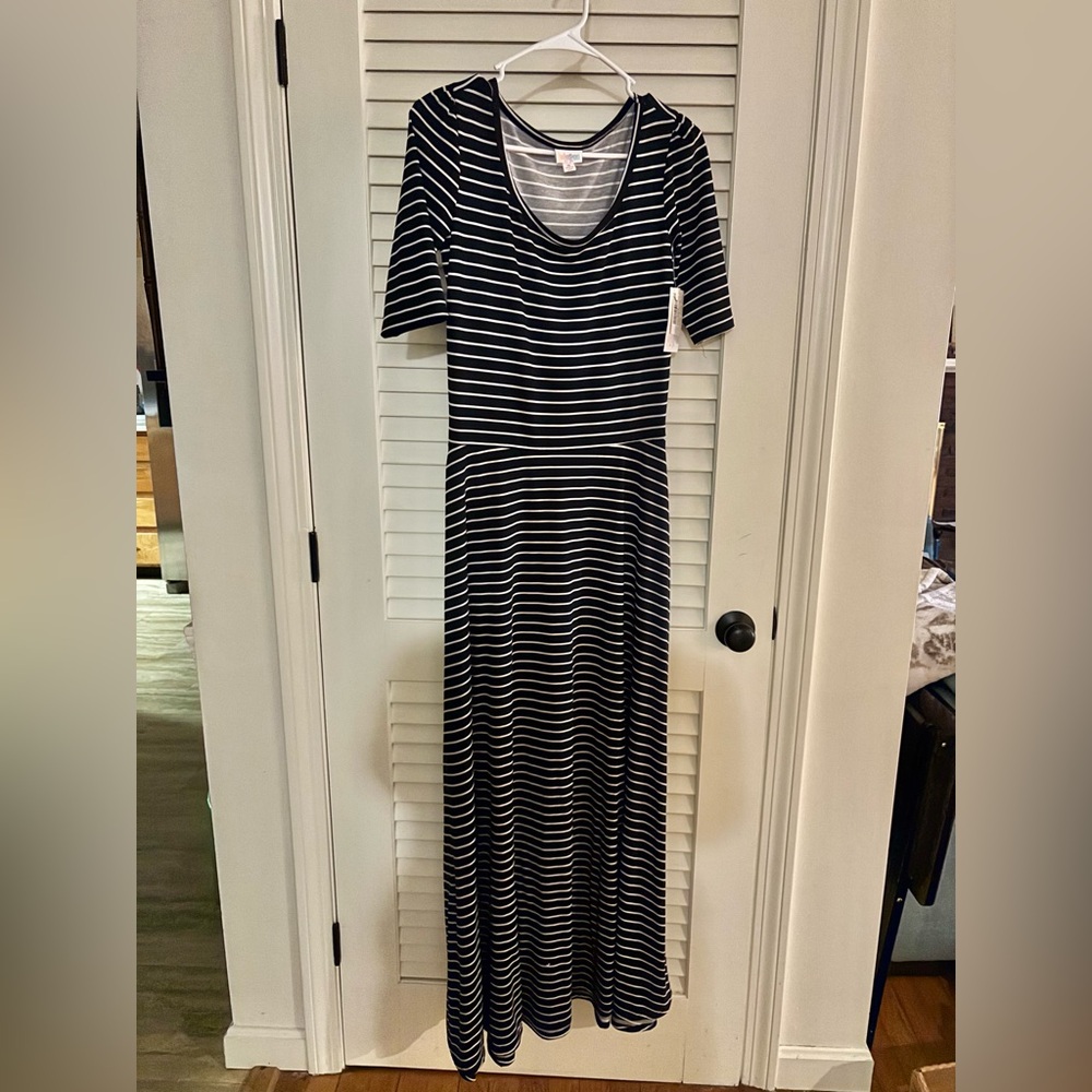 LuLaRoe Black and White Maxi Dress